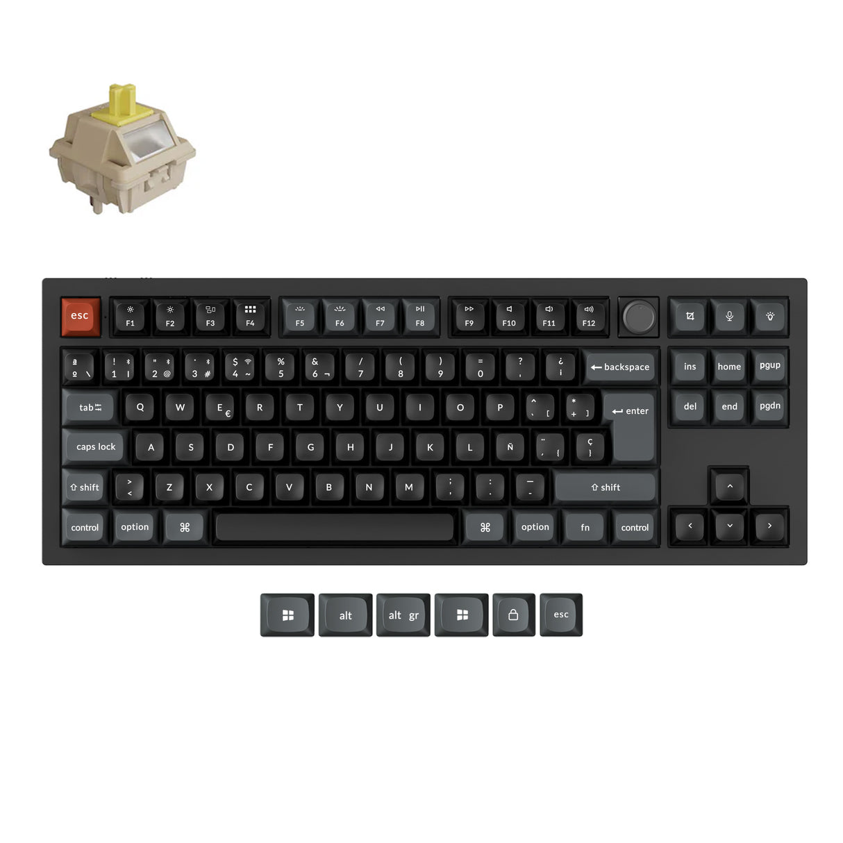 Keychron V3 Ultra 8K Wireless Custom Mechanical Keyboard ISO Layout Collection