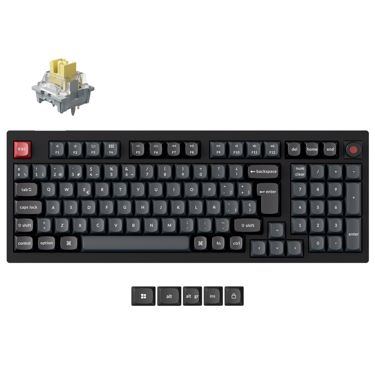 Keychron V5 8K QMK Bedrade Aangepaste Mechanische Toetsenbord (US ANSI Indeling)