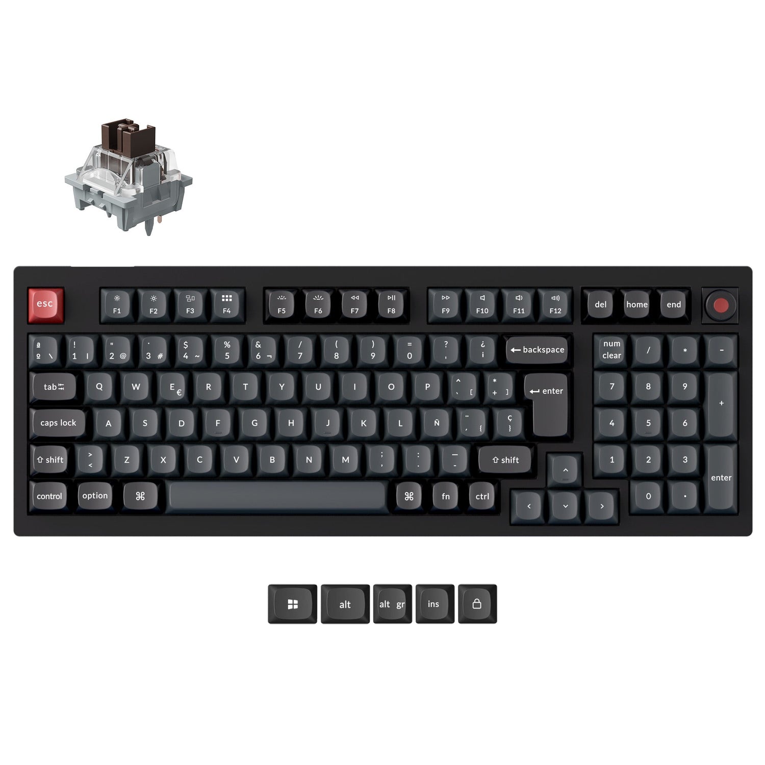 Keychron V5 8K QMK Bedrade Aangepaste Mechanische Toetsenbord (US ANSI Indeling)