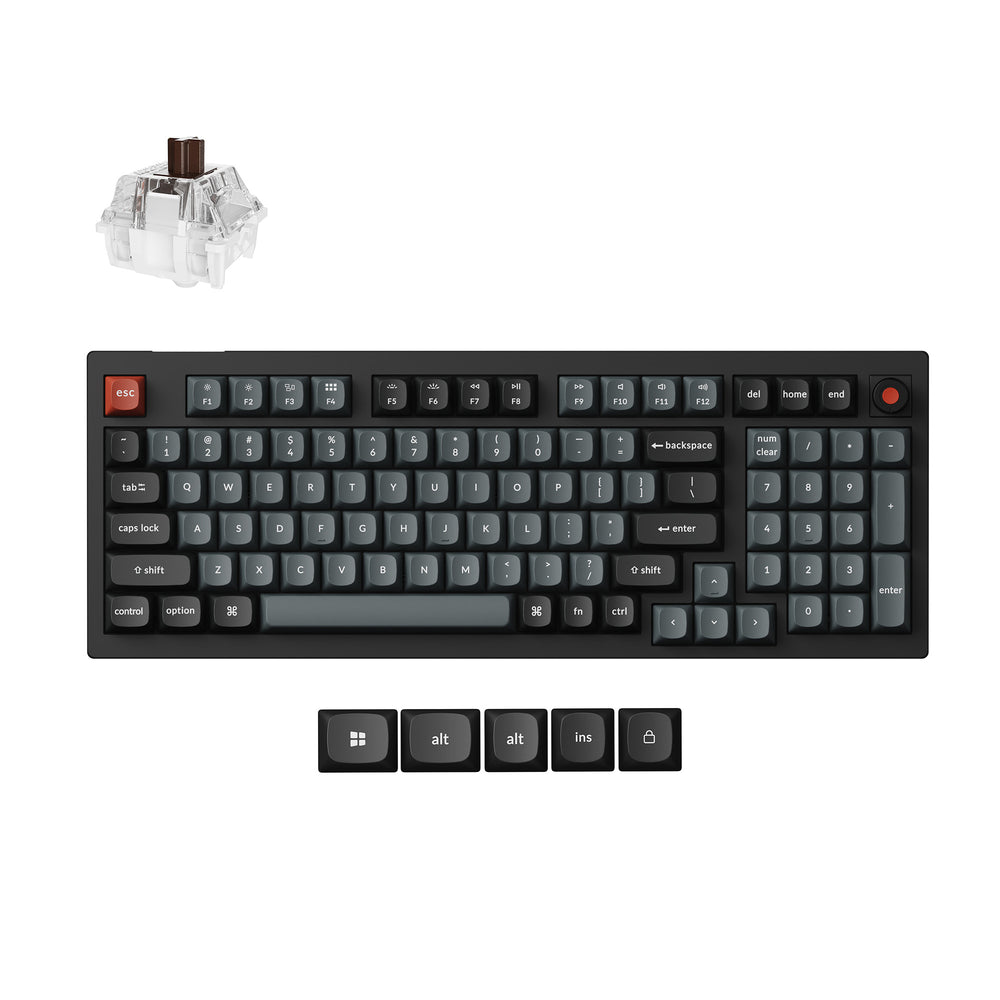 Keychron V5 8K QMK Wired Custom Mechanical Keyboard (US ANSI Layout)