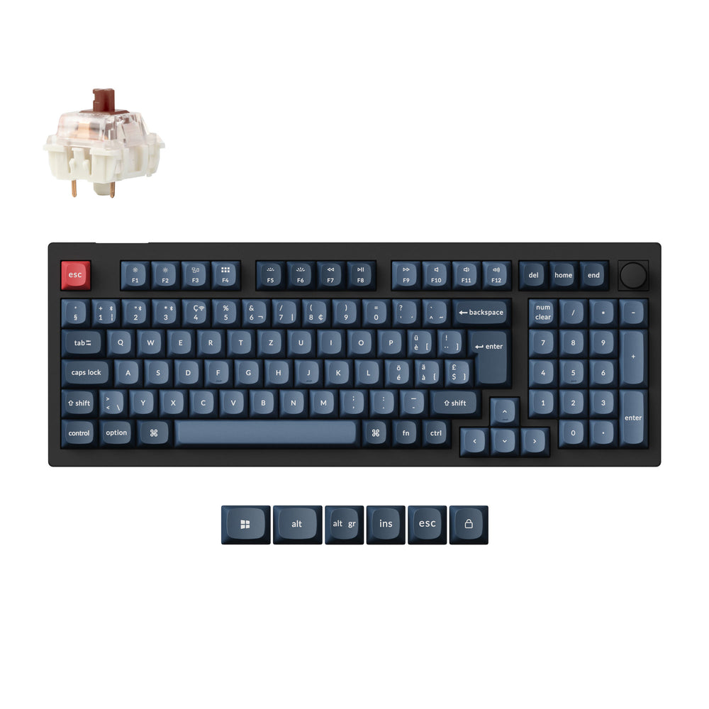 Keychron V5 Max QMK Wireless Custom Mechanical Keyboard ISO Layout Collection