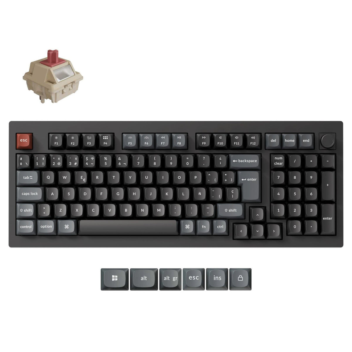 Keychron V5 Ultra 8K Wireless Custom Mechanical Keyboard ISO Layout Collection