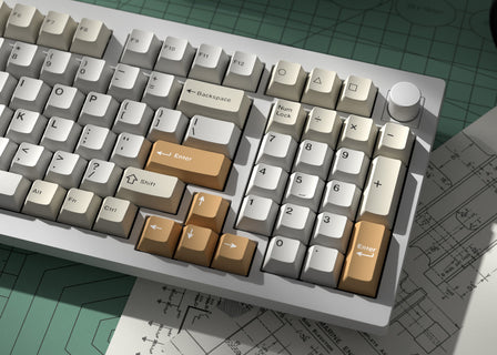 Cherry Profile Double-Shot PBT Full Set Keycaps - Camel