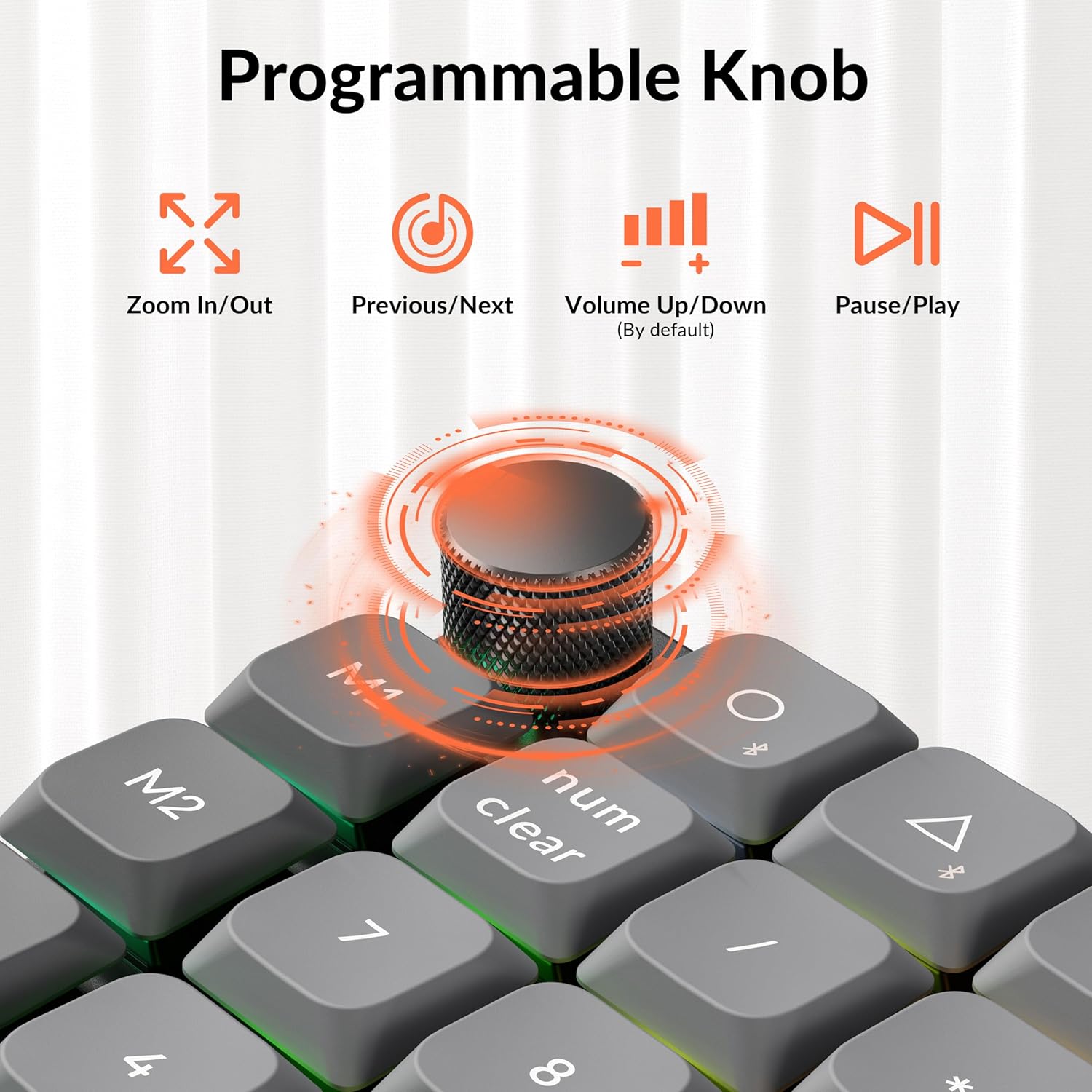 Keychron K0 Max QMK Draadloos Aangepast Cijfer Toetsenbord
