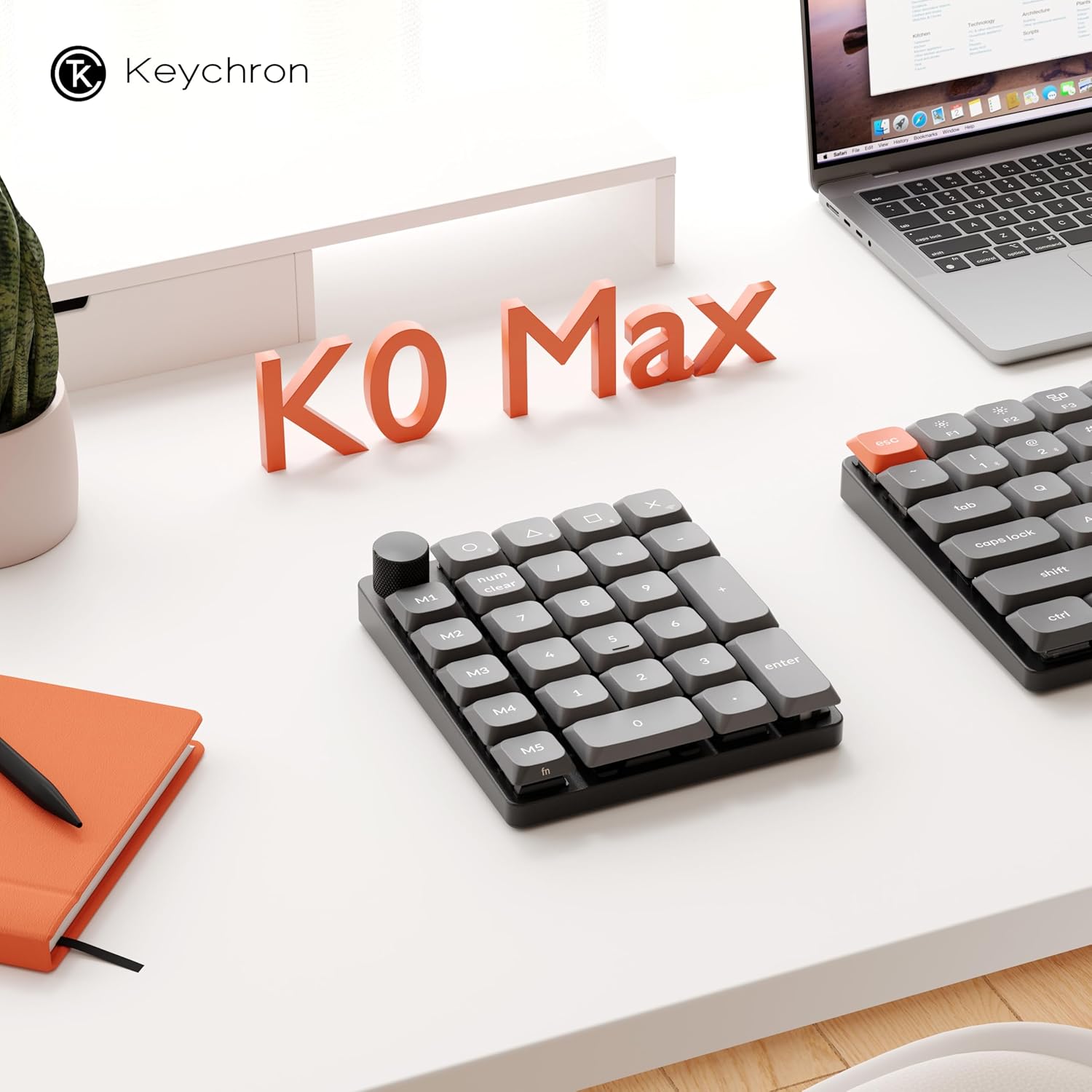 Keychron K0 Max QMK Draadloos Aangepast Cijfer Toetsenbord