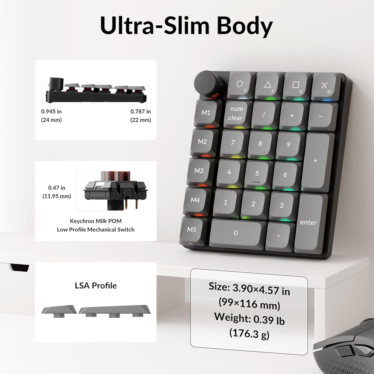Keychron K0 Max QMK Wireless Custom Number Pad