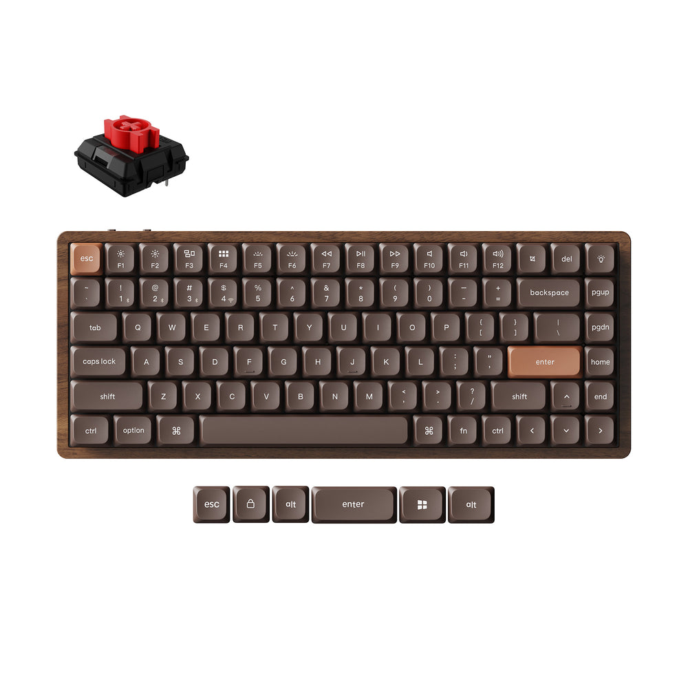 Keychron K3 Max QMK Wireless Custom Mechanical Keyboard - All Wood Special Edition (US ANSI Layout)