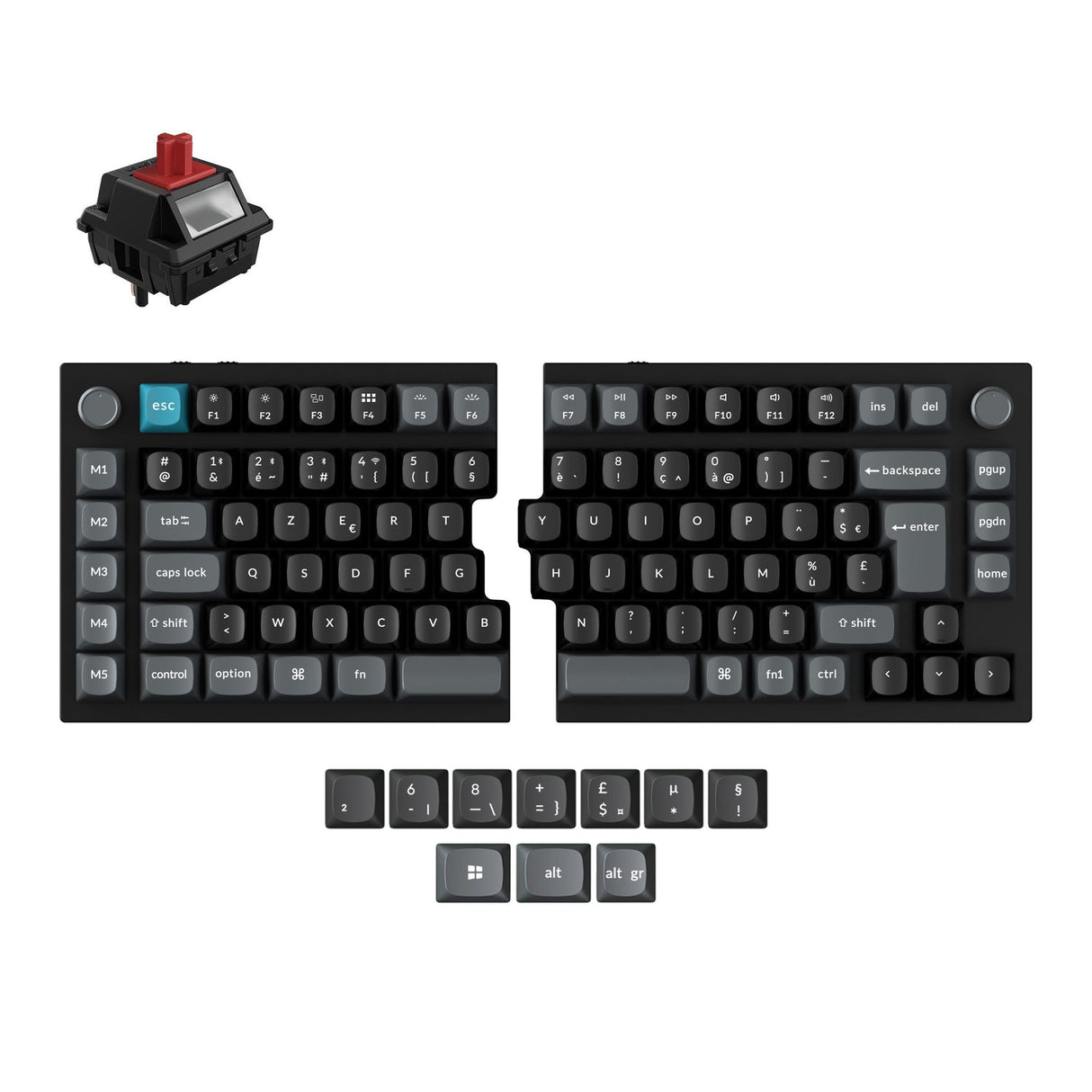 Keychron Q11 Ultra 8K Wireless Custom Mechanical Keyboard ISO Layout Collection