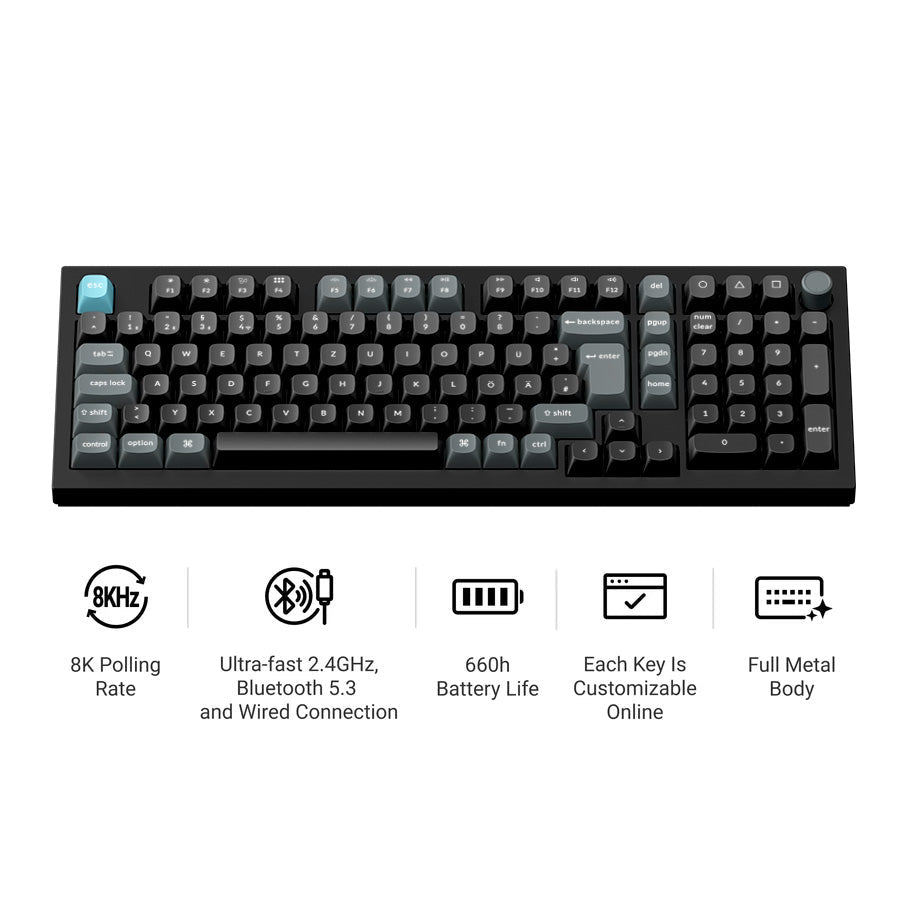 Keychron Q6 Ultra 8K Draadloze Aangepaste Mechanische Toetsenbord ISO Indeling Collectie