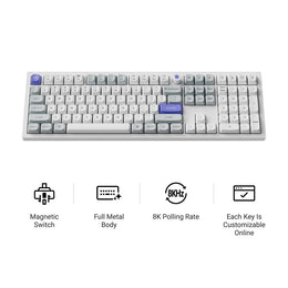 Keychron Q6 HE 8K Magnetic Switch Wired Keyboard (US ANSI Layout)