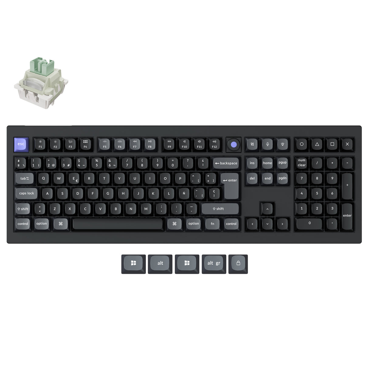 Keychron Q6 HE 8K Wired Magnetic Switch Keyboard ISO Layout Collection