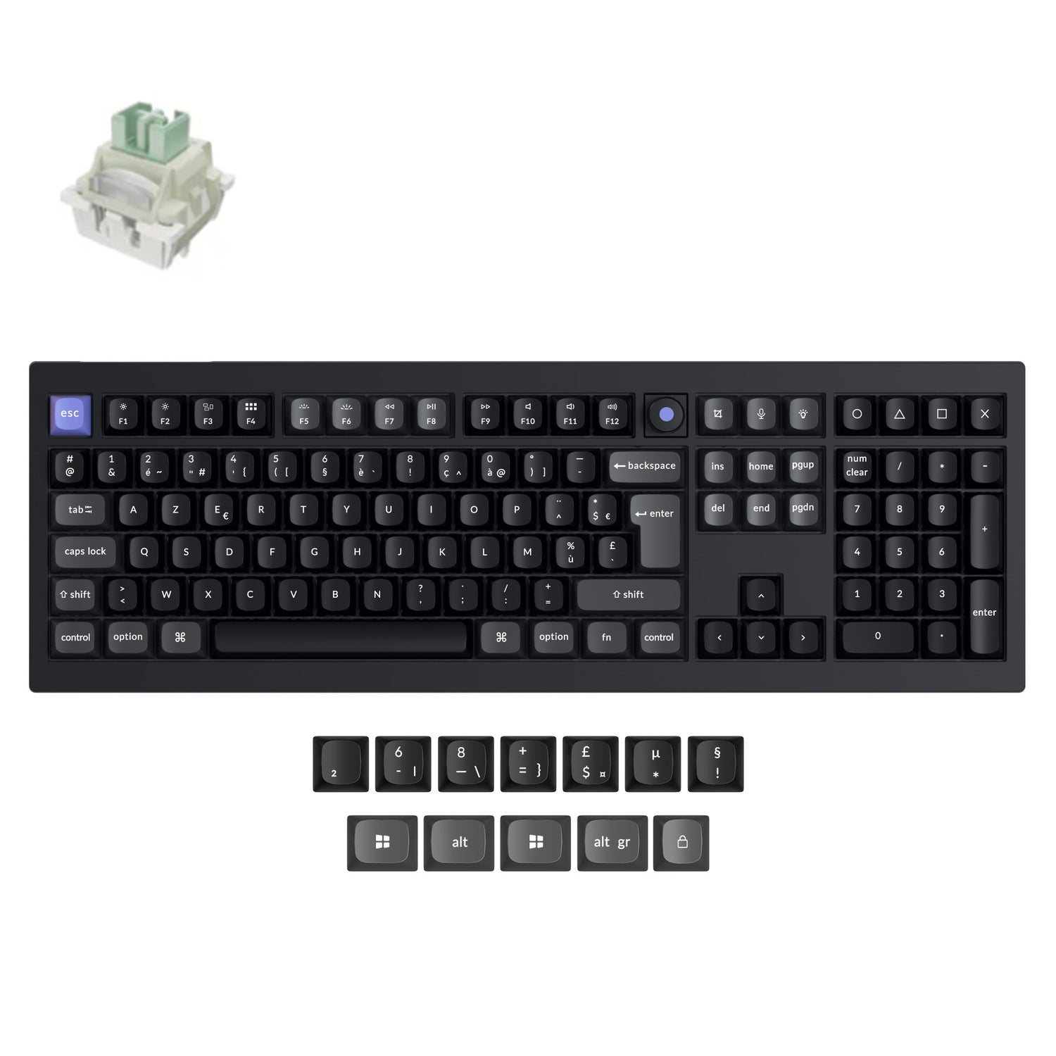 Keychron Q6 HE 8K Wired Magnetic Switch Keyboard ISO Layout Collection