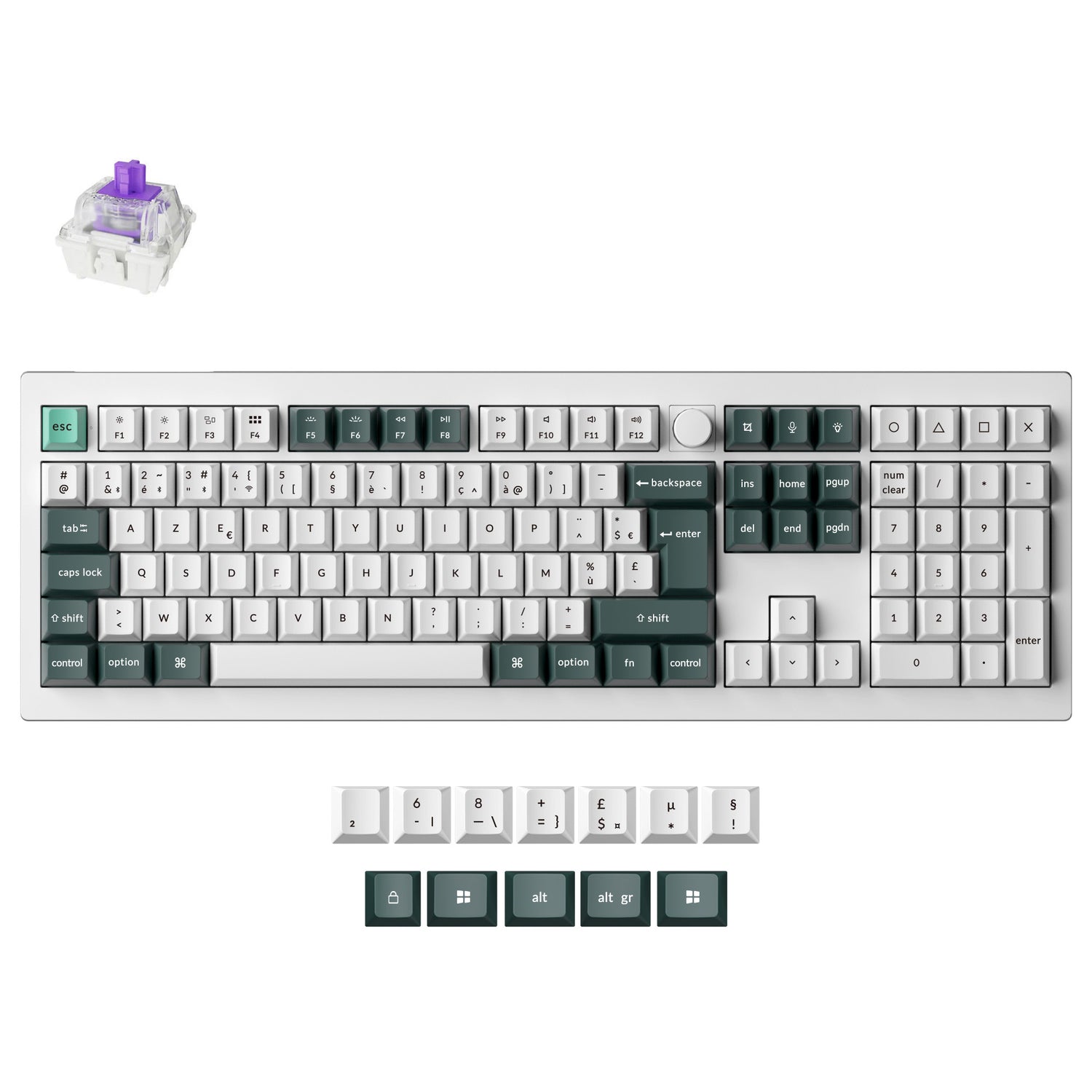 Keychron Q6 HE QMK Draadloos Aangepast Toetsenbord ISO Indeling Collectie