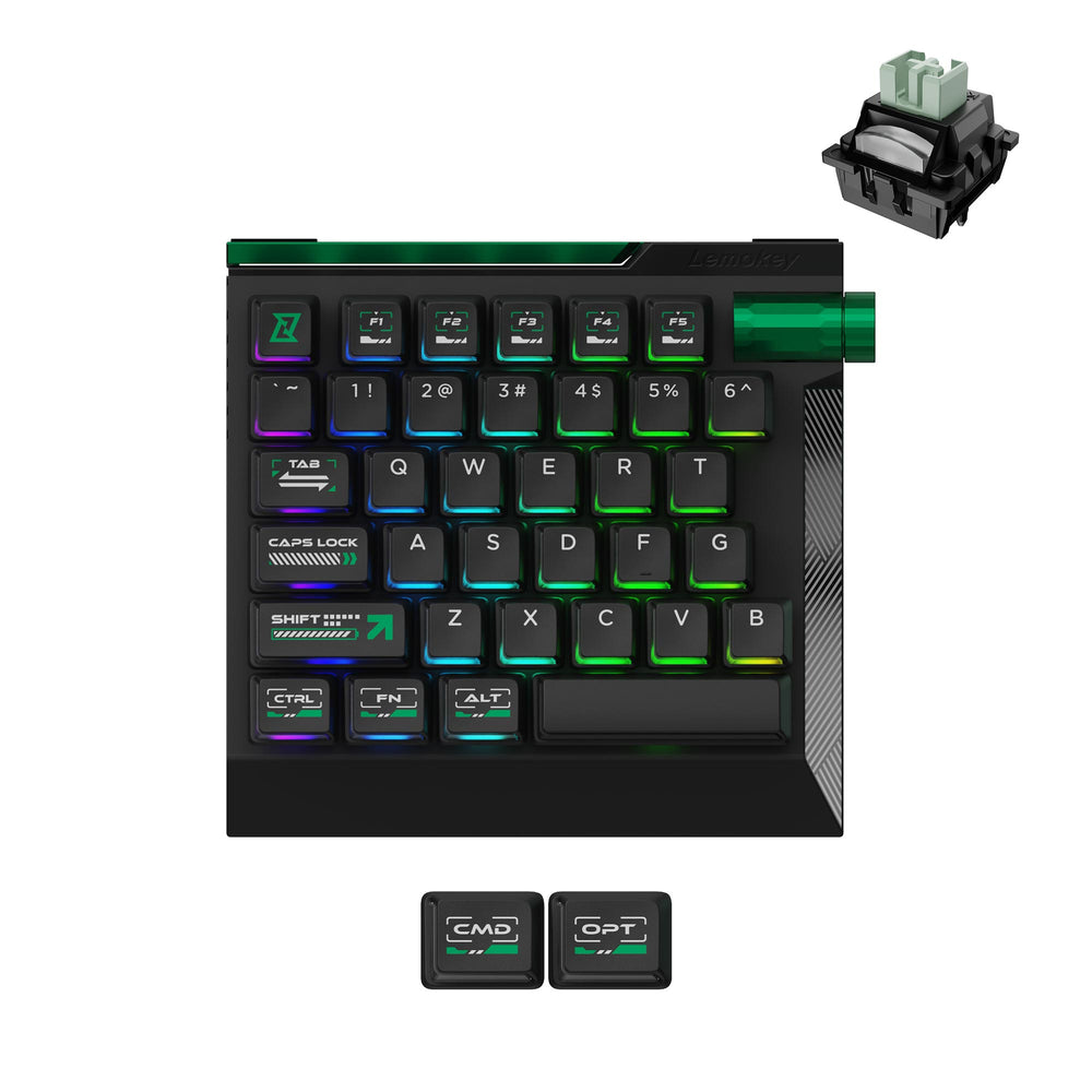 Lemokey L0 HE One Handed Magnetic Switch Gaming Keyboard