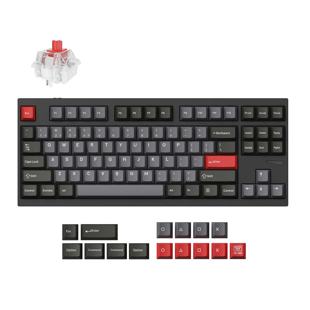 Lemokey L4 QMK Wireless Custom Gaming Keyboard（US ANSI Layout）