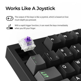 Lemokey P3 HE Wireless Magnetic Switch Custom Gaming Keyboard (US ANSI Layout)