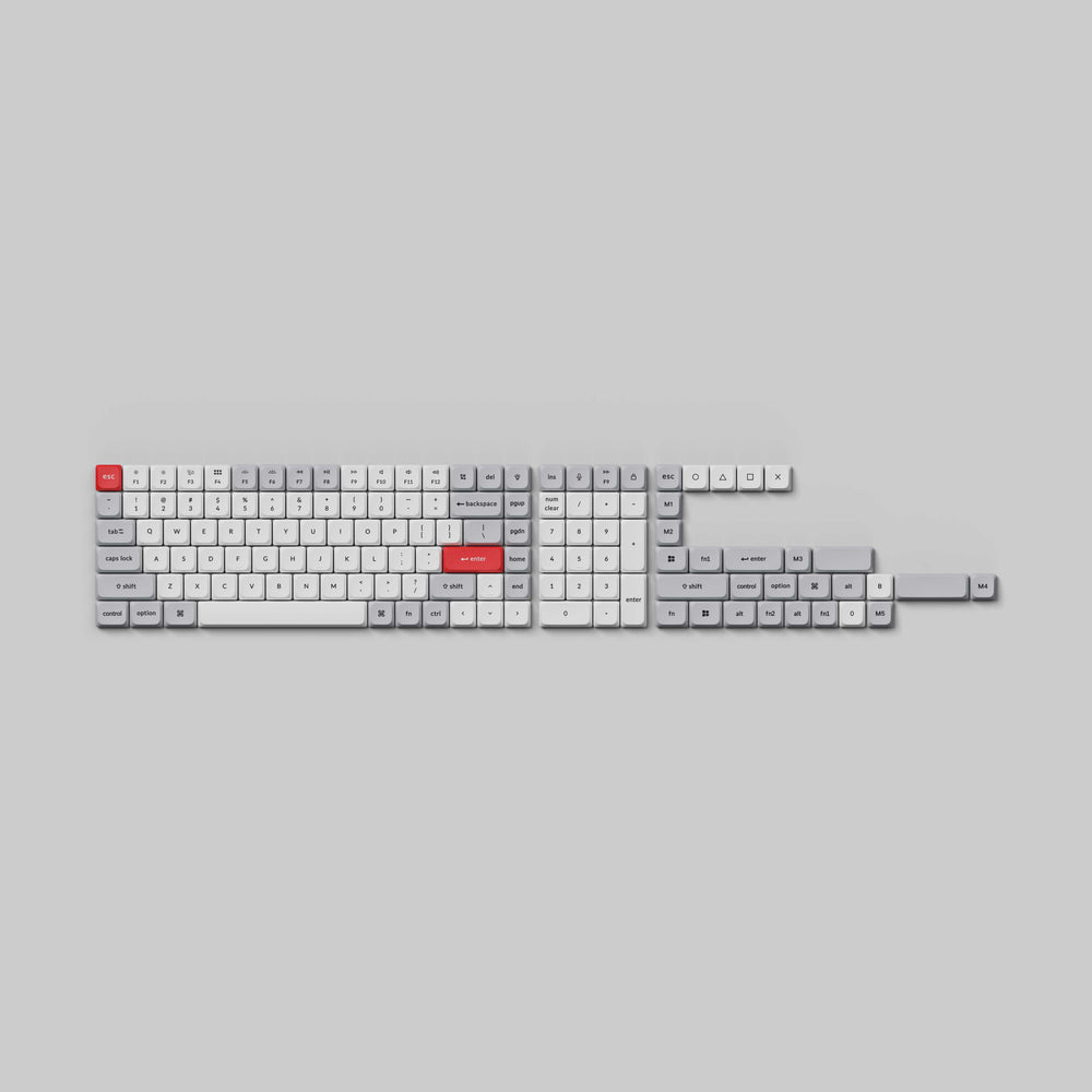 Low Profile Dye-Sub PBT LSA volledige set Keycap-set versie 2