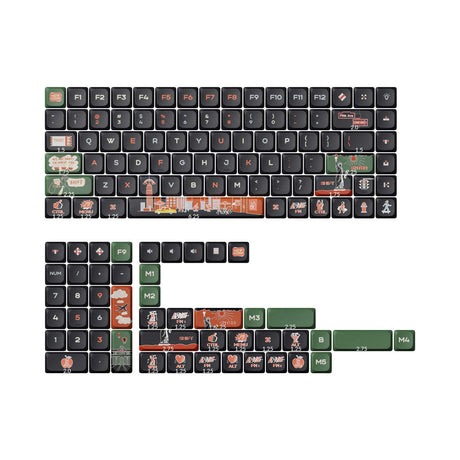 Laag profiel LSA Dye-Sub PBT volledige set keycap-set - New York