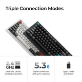 Keychron Q6 HE QMK Draadloos Aangepast Toetsenbord (US ANSI Indeling)