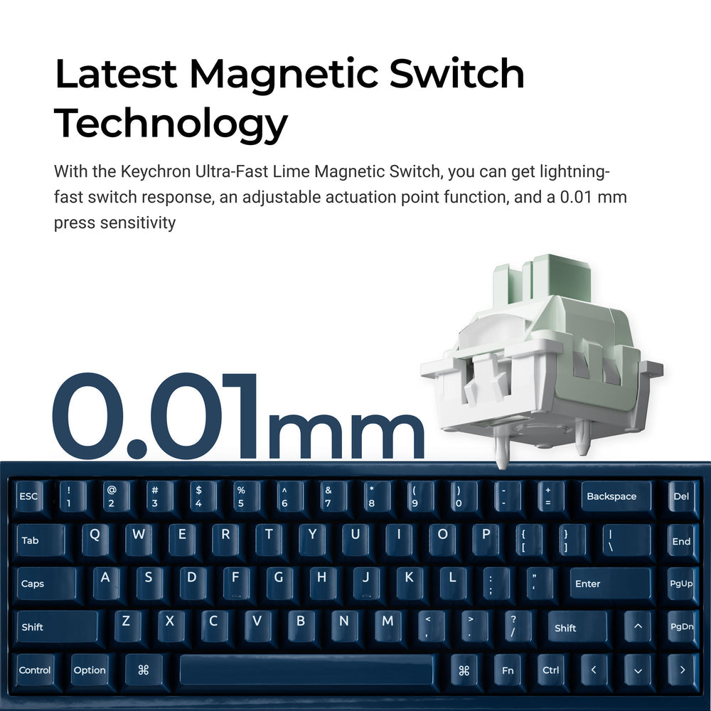 Keychron Q16 HE 8K Wired Magnetic Switch Keyboard (US ANSI Layout)