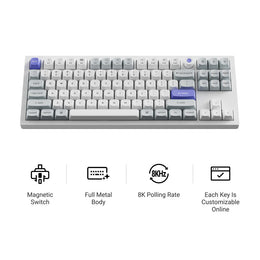 Keychron Q3 HE 8K Wired Magnetic Switch Keyboard (US ANSI Layout)