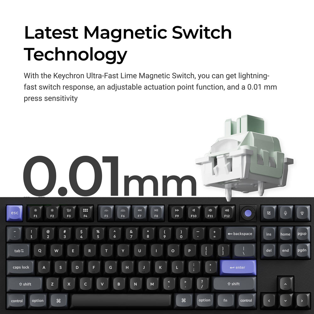 Keychron Q3 HE 8K Wired Magnetic Switch Keyboard (US ANSI Layout)
