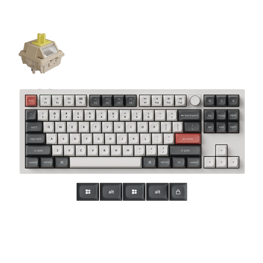 Keychron Q6 HE QMK Draadloos Aangepast Toetsenbord (US ANSI Indeling)