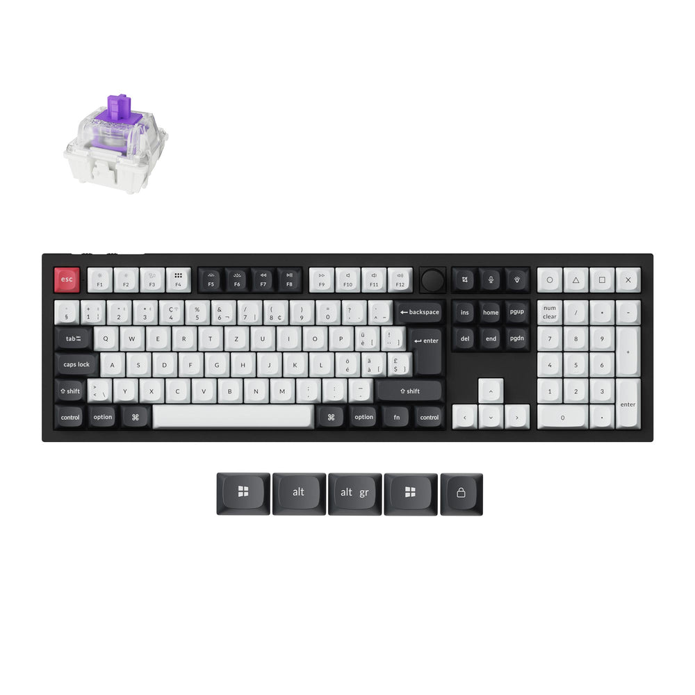 Keychron Q6 HE QMK Draadloos Aangepast Toetsenbord ISO-indeling Collectie
