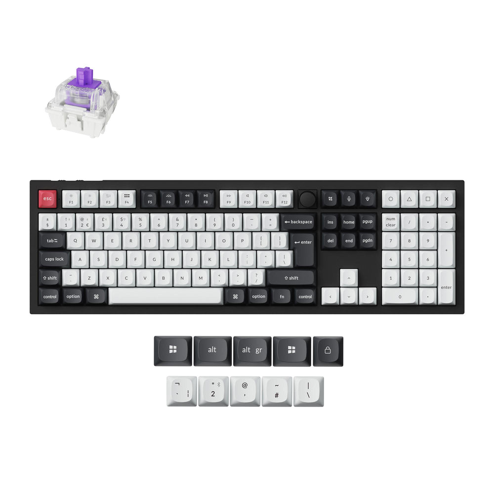 Keychron Q6 HE QMK Draadloos Aangepast Toetsenbord ISO-indeling Collectie