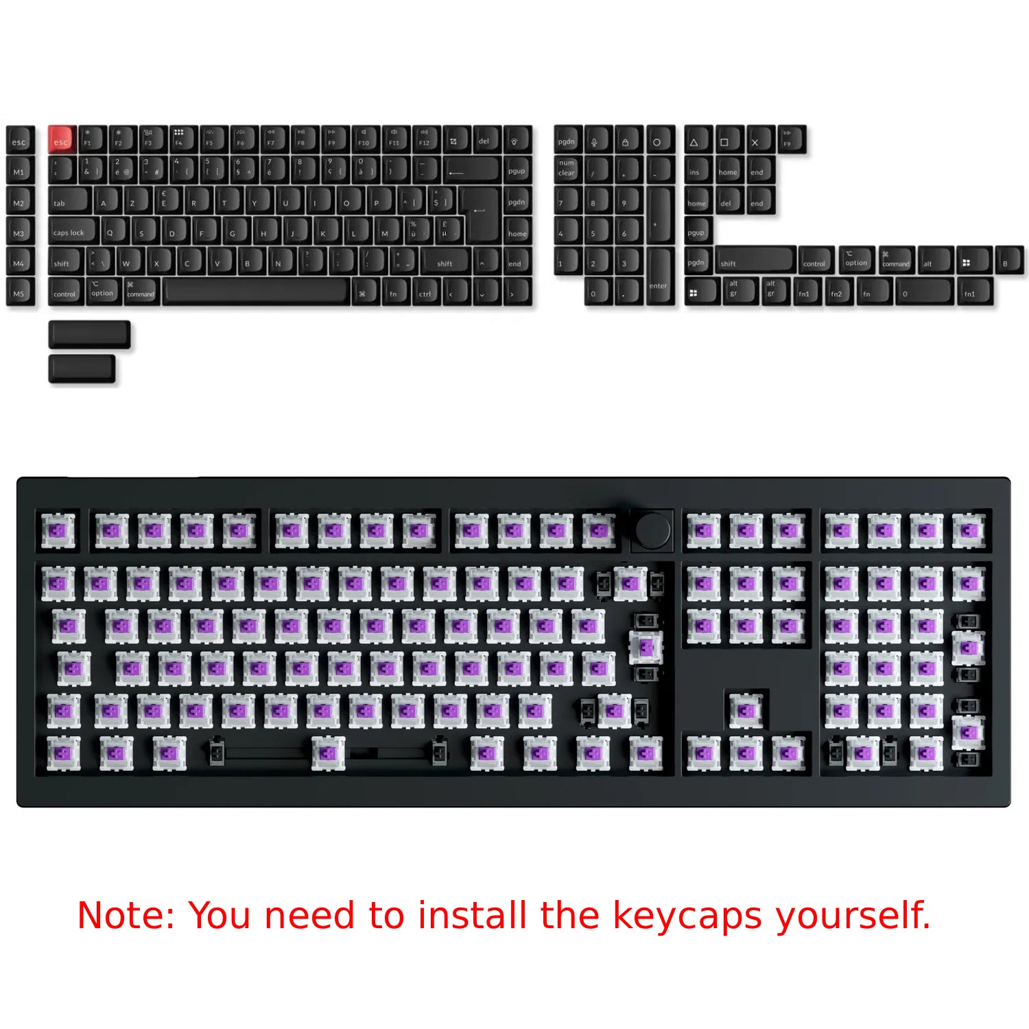 Keychron Q6 HE QMK Wireless Custom Keyboard ISO Layout Collection