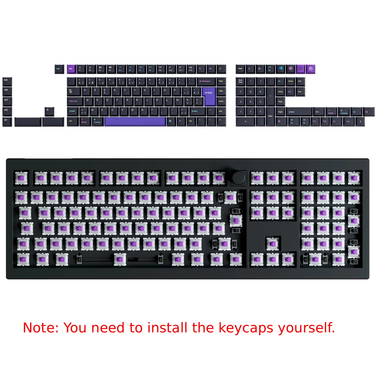 Keychron Q6 HE QMK Wireless Custom Keyboard ISO Layout Collection