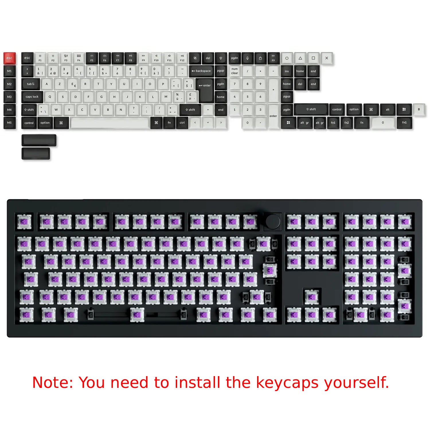 Keychron Q6 HE QMK Wireless Custom Keyboard ISO Layout Collection