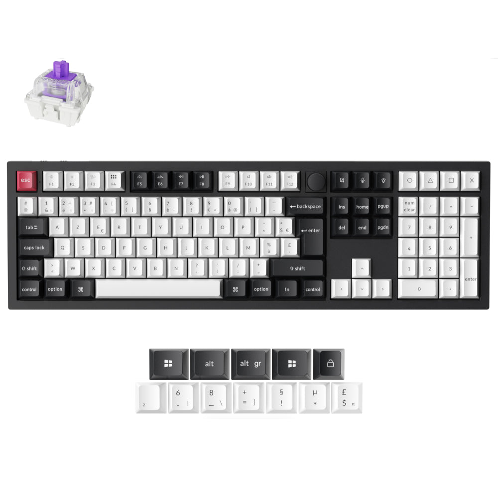 Keychron Q6 HE QMK Draadloos Aangepast Toetsenbord ISO-indeling Collectie