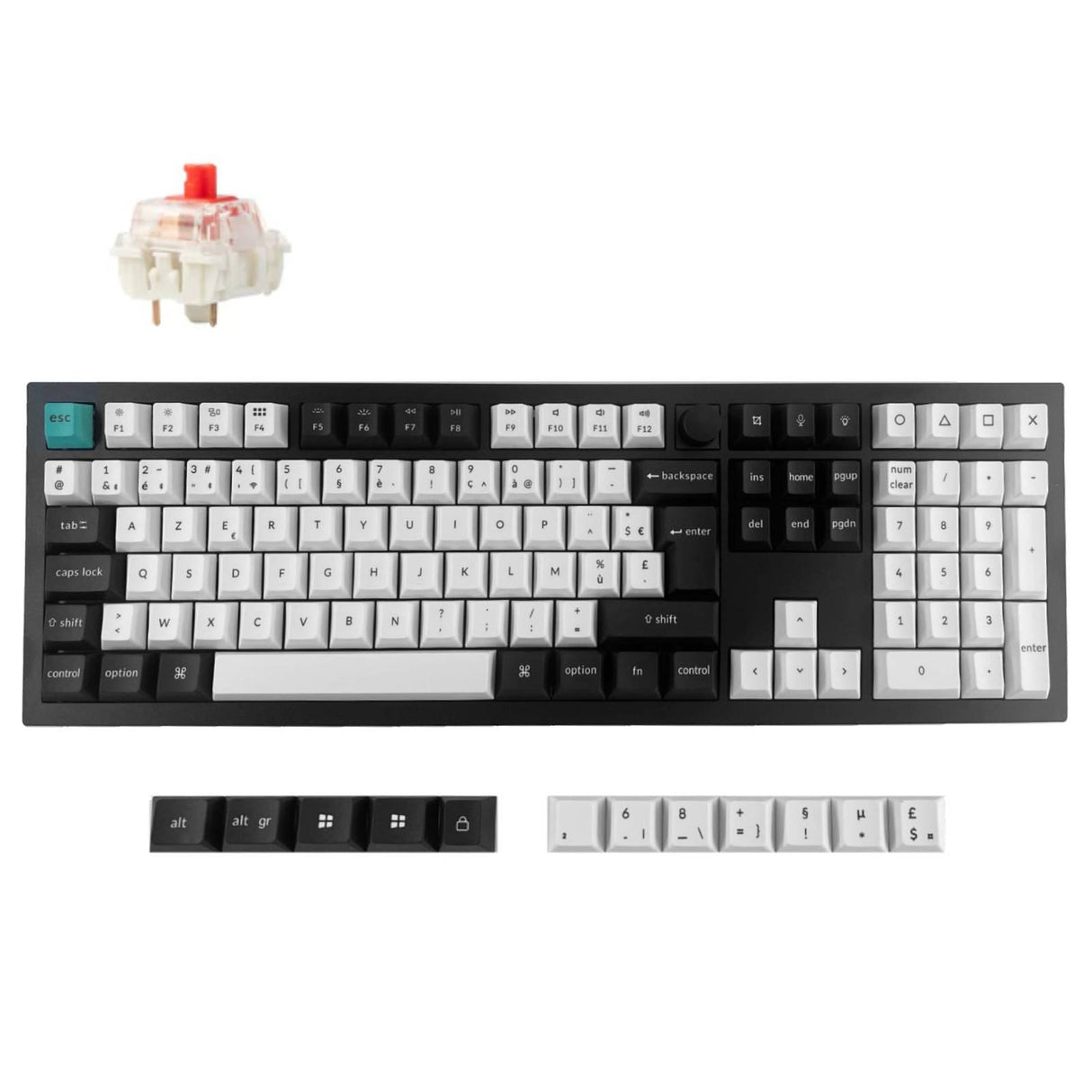 Keychron Q6 Max QMK/VIA Draadloos aangepast mechanisch toetsenbord ISO-indelingscollectie