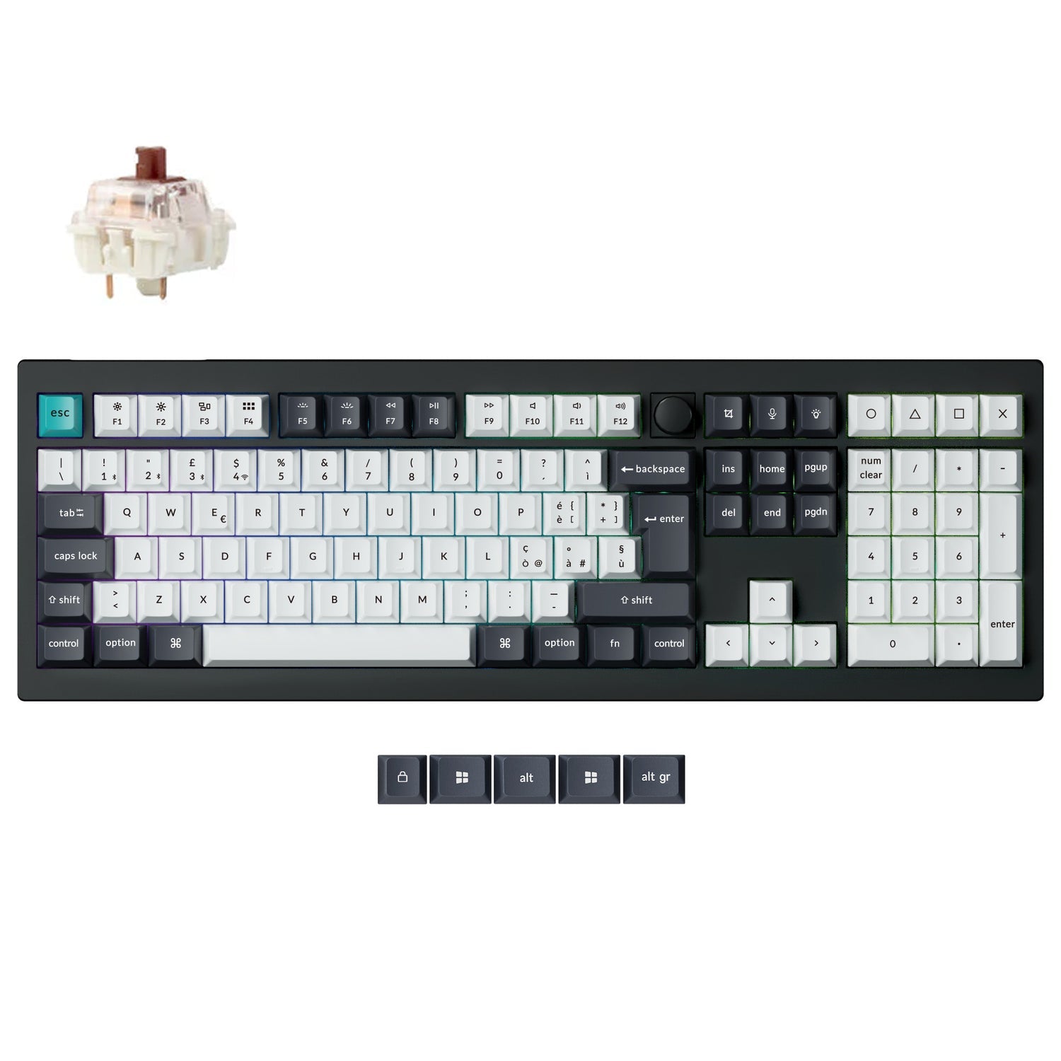 Keychron Q6 Max QMK/VIA Draadloze Aangepaste Mechanische Toetsenbord ISO Indeling Collectie
