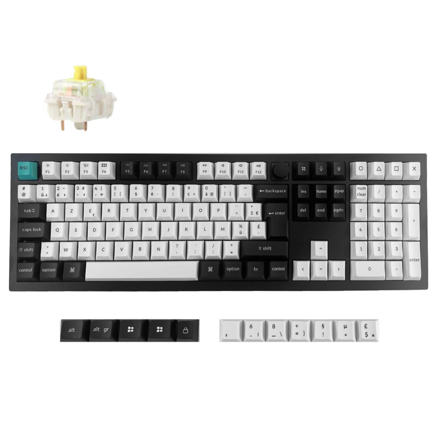 Keychron Q6 Max QMK/VIA Draadloos aangepast mechanisch toetsenbord ISO-indelingscollectie