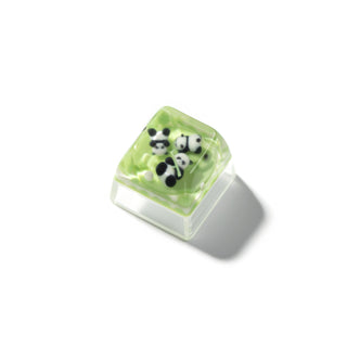 Drie Panda's hars ambachtelijke Keycap