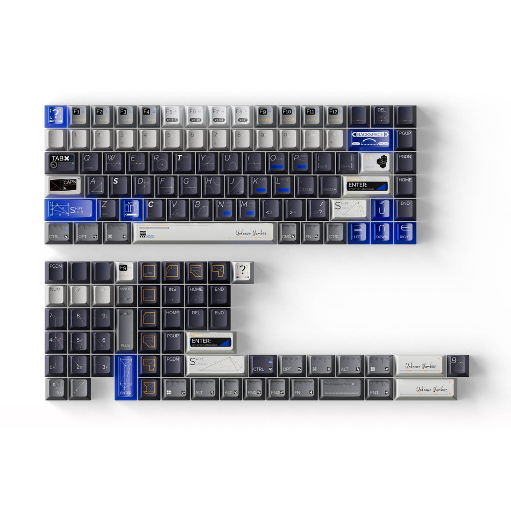 Blue Planet - Cherry Profiel Dye-Sub PBT Volledige Toetsenbordset