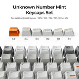 Unknown Number Mint - Cherry Profile Dye-Sub PBT Full Keycap Set
