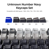 Unknown Number Navy - Cherry Profile Dye-Sub PBT Full Keycap Set