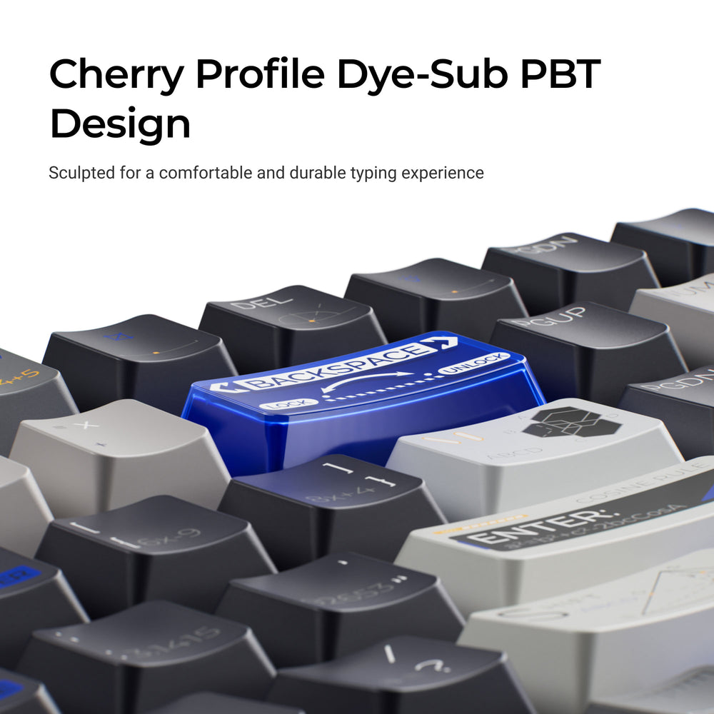 Blue Planet - Cherry Profiel Dye-Sub PBT Volledige Toetsenbordset