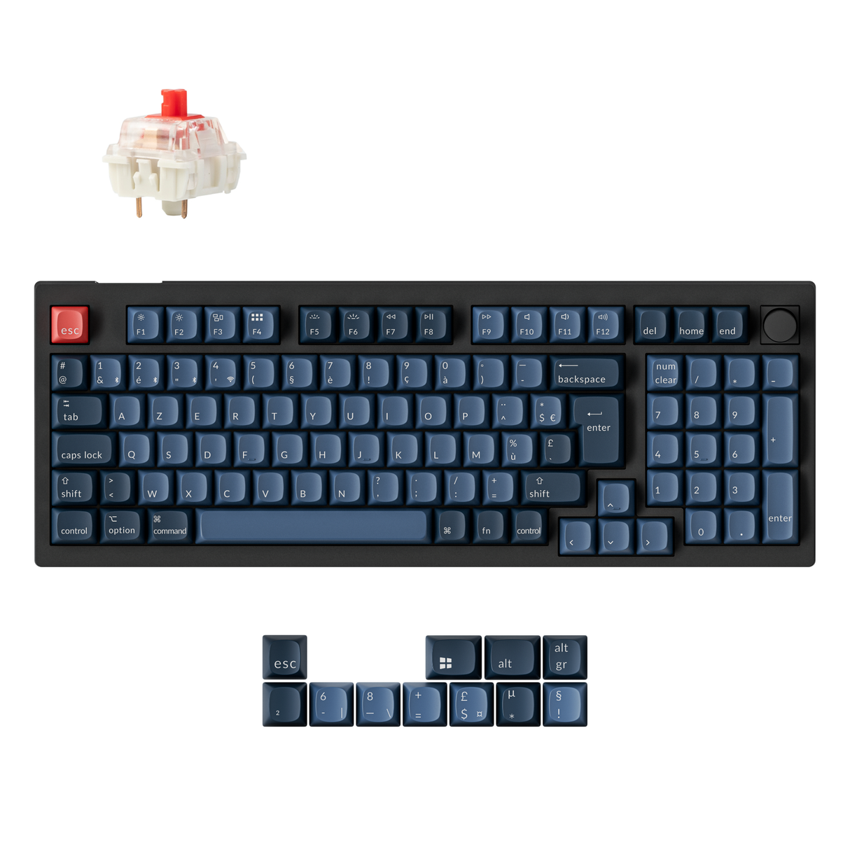 Keychron V5 Max QMK Draadloos aangepast mechanisch toetsenbord ISO-indelingscollectie
