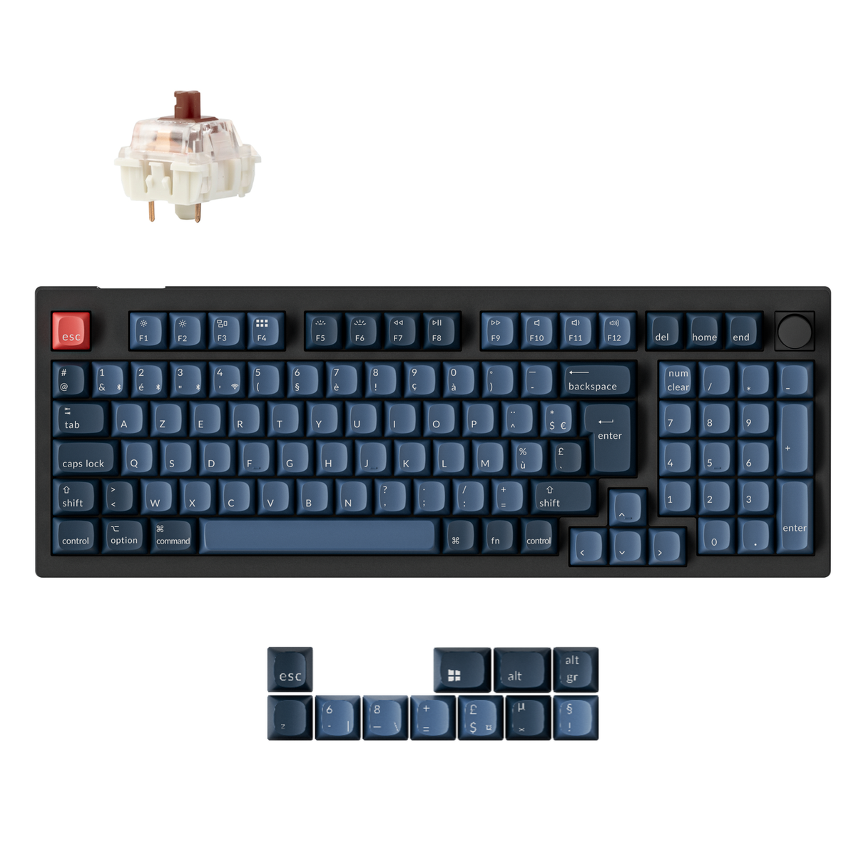 Keychron V5 Max QMK Draadloos aangepast mechanisch toetsenbord ISO-indelingscollectie