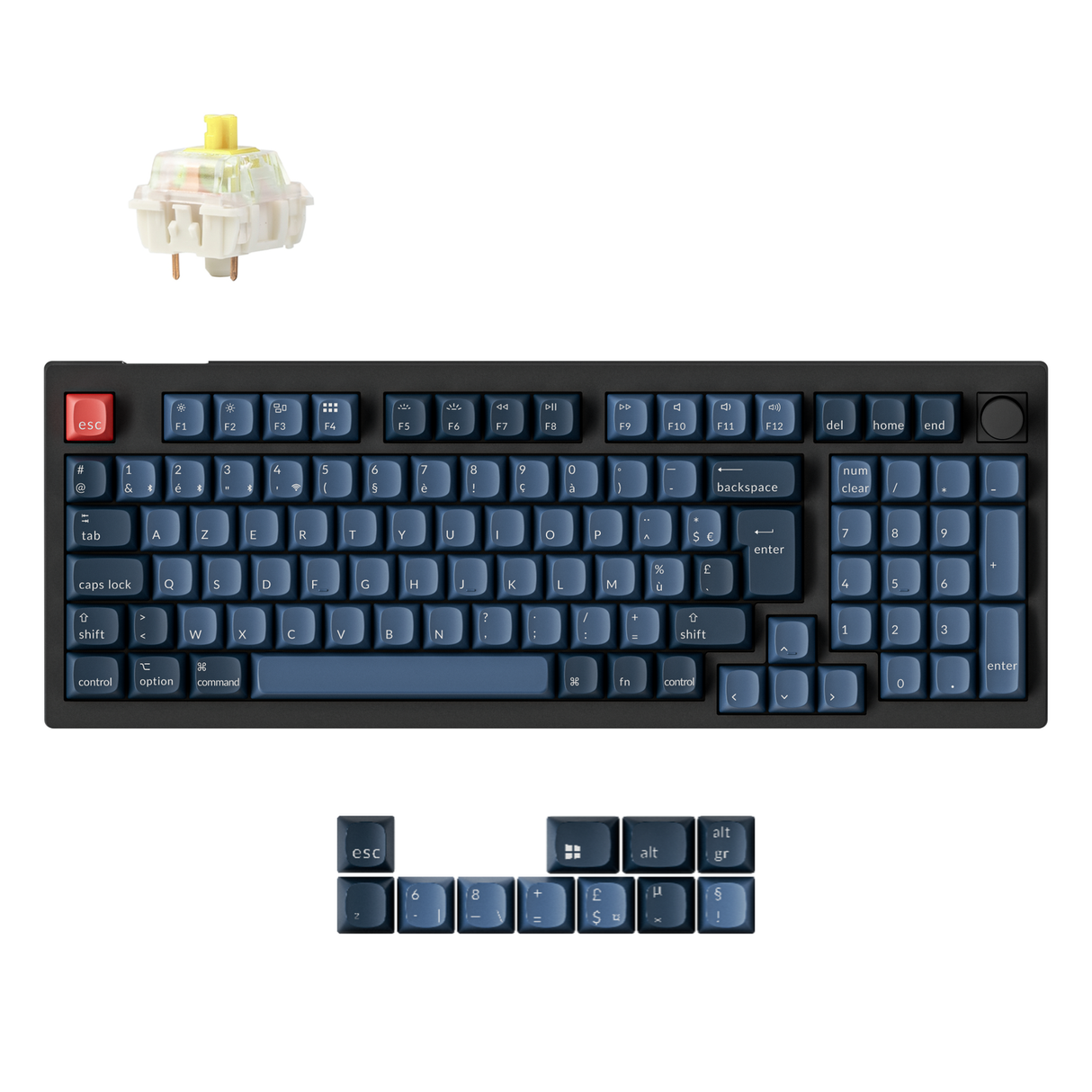 Keychron V5 Max QMK Draadloos aangepast mechanisch toetsenbord ISO-indelingscollectie