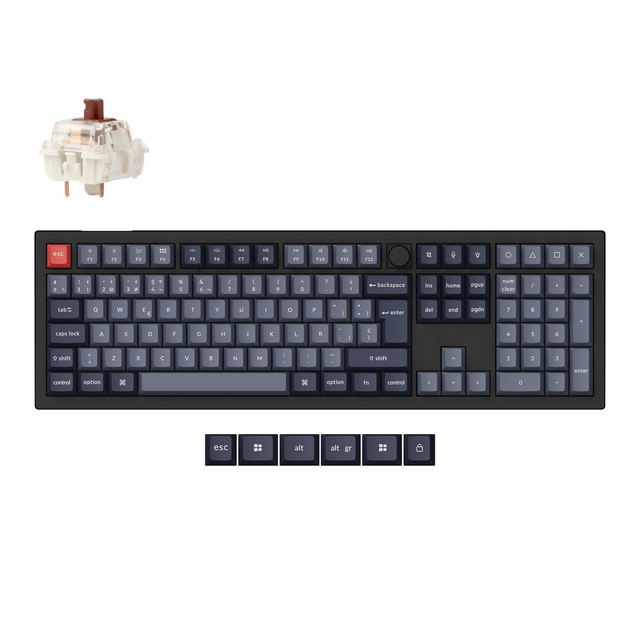 Keychron V6 Max QMK Wireless Custom Mechanical Keyboard ISO Layout Collection