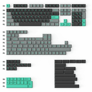 Cherry Profile Double - Shot PBT volledige set Keycaps - Hacker Mint