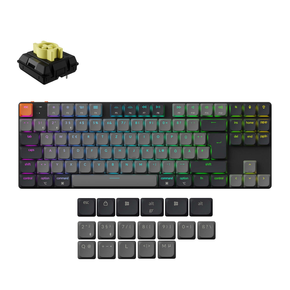 Keychron K1 QMK Draadloos Mechanisch Toetsenbord (ISO Indeling) - Versie 6