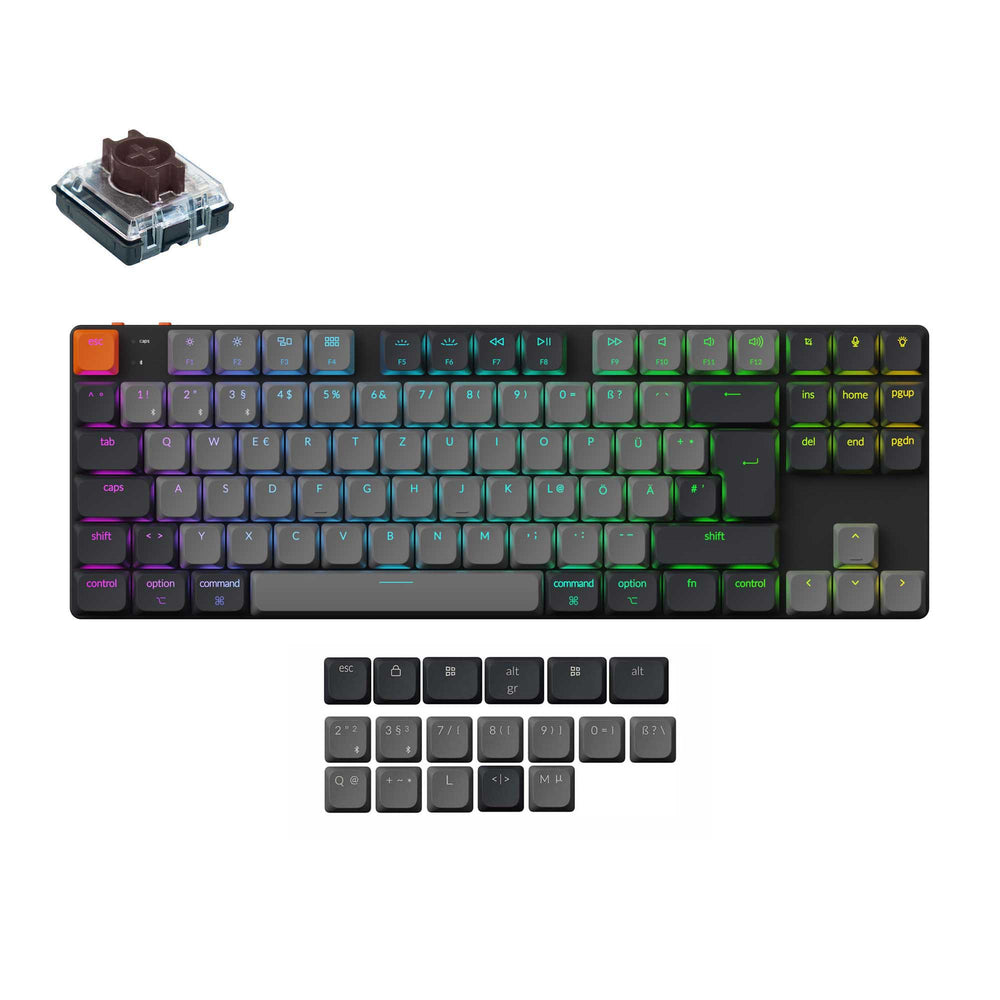 Keychron K1 QMK Wireless Mechanical Keyboard (ISO Layout) - Version 6