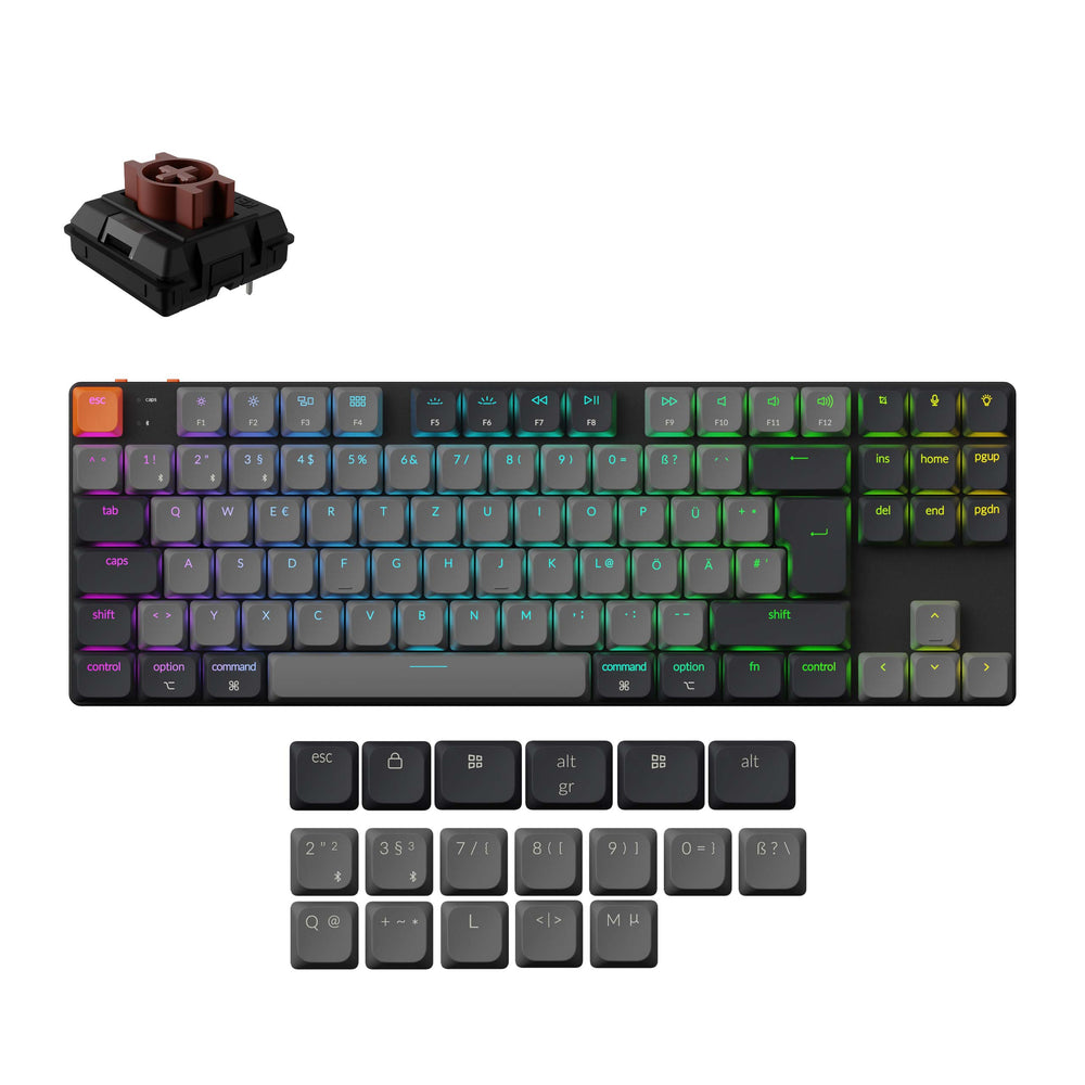 Keychron K1 QMK Draadloos Mechanisch Toetsenbord (ISO Indeling) - Versie 6