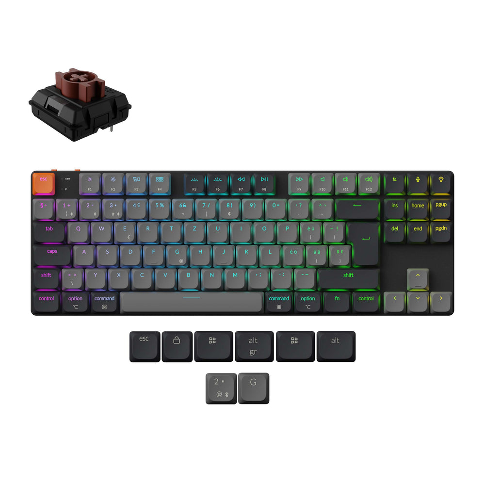 Keychron K1 QMK Draadloos Mechanisch Toetsenbord (ISO Indeling) - Versie 6
